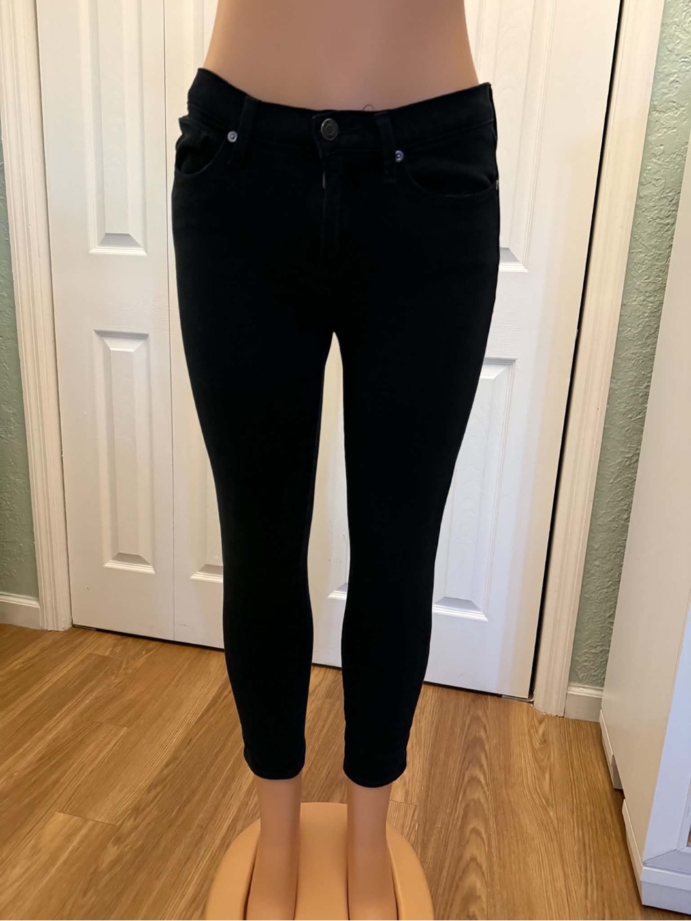 Banana Republic Premium Denim Skinny Jeans Black Size 28R